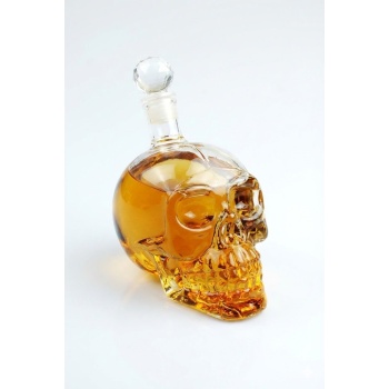 ® Yeni Ürün Crystal Head Kuru Kafa Cam Şişe  Hediyelik Sürahi (350 ML)